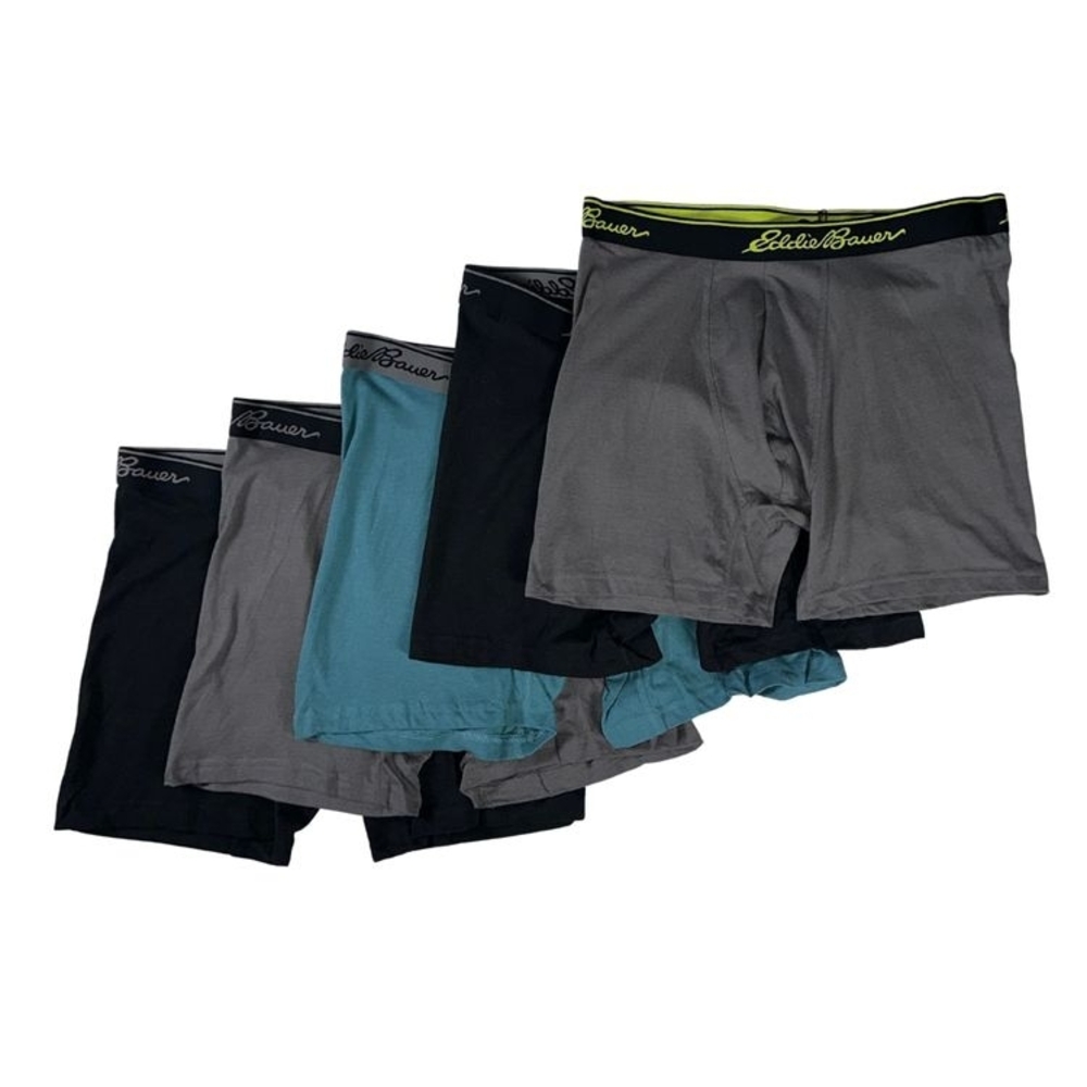 NWT Eddie Bauer Men's Classic Premium Cotton Boxer Briefs M
